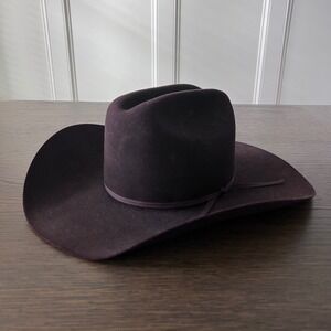 Resistol Luskeys-Ryons Roper 4X Beaver Felt Cowboy Hat Cordova Brown 6-3/4 L Ova